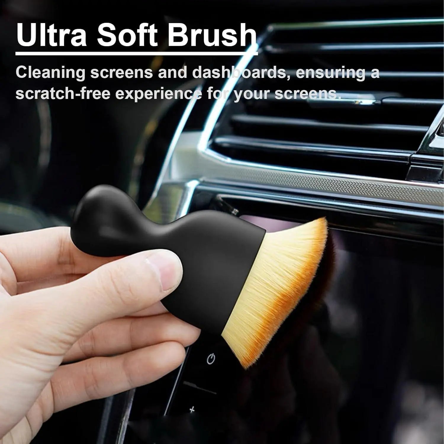 65'' Car Wash Brush with Long Handle,Car Wash Kit with Tire Brush,Tower,Window Squeegee,Chenille Microfiber,Car Detailing Brushes,Car Cleaning Brush Kit Supplies for Car,Truck,SUV,RV